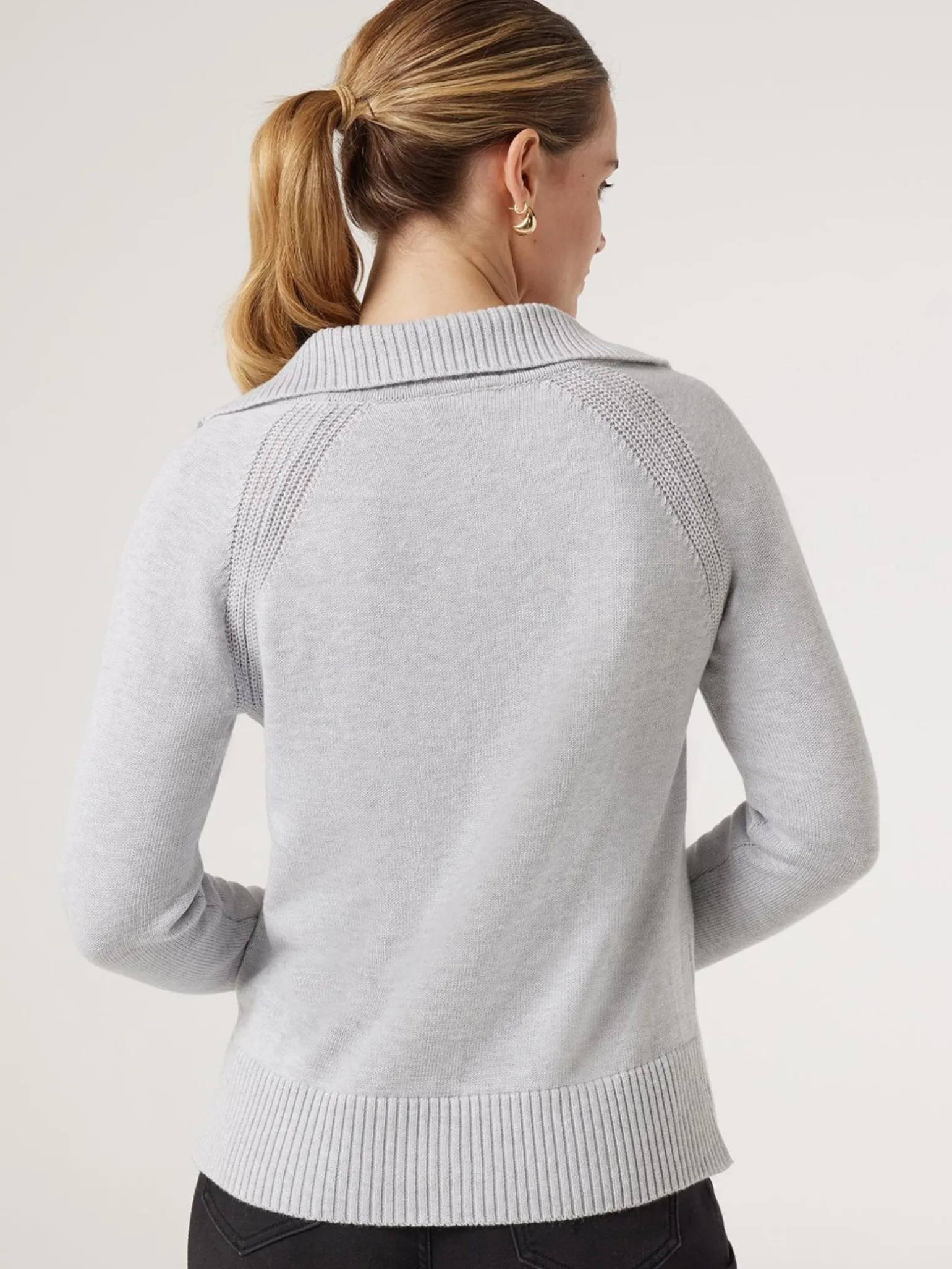 Outlet Jeanswest Amalia Collared Knit Brown