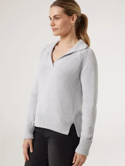 Outlet Jeanswest Amalia Collared Knit Brown