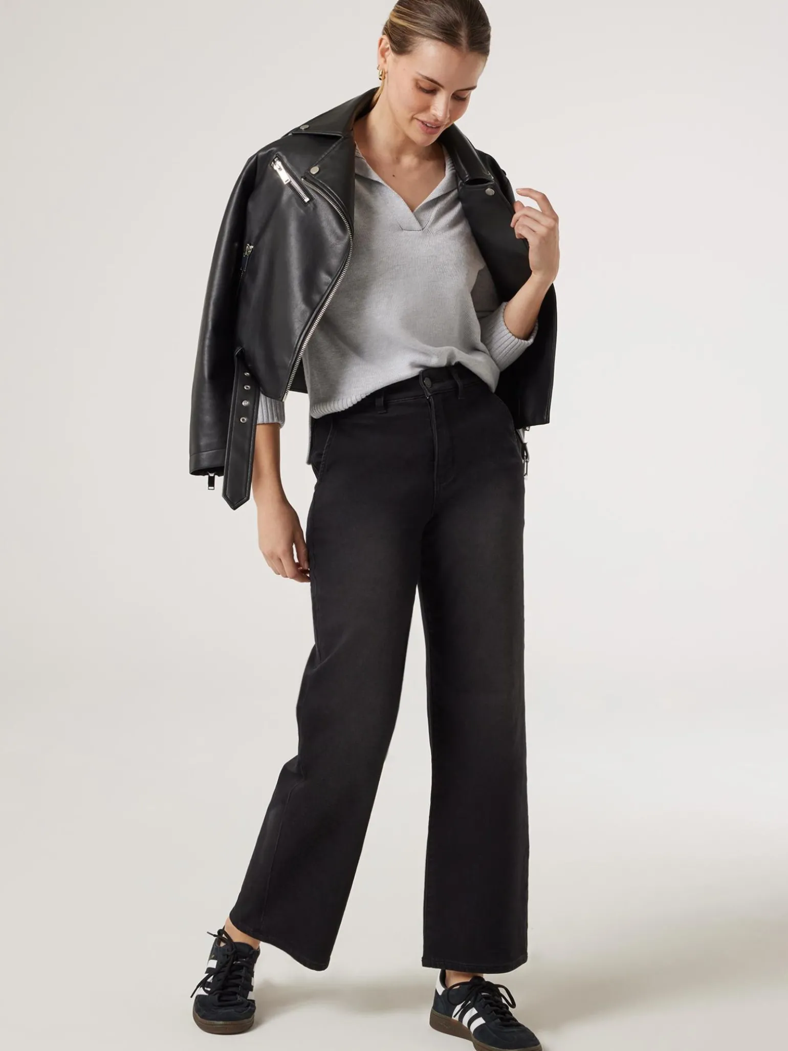 Outlet Jeanswest Amalia Collared Knit Brown