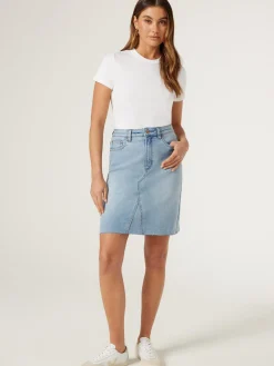 New Jeanswest Aubrey Denim Skirt Blue