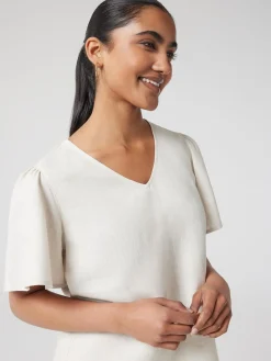 Hot Jeanswest Avery V-Neck Top Pink