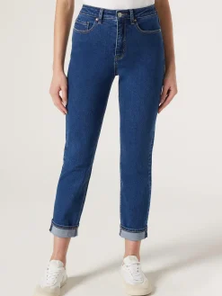 Outlet Jeanswest Brooke Tapered Crop Jeans BrightBlue
