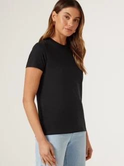 Outlet Jeanswest Classic Crew Neck Tee Black