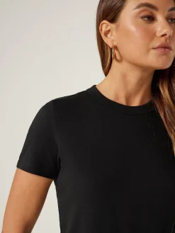 Outlet Jeanswest Classic Crew Neck Tee Black