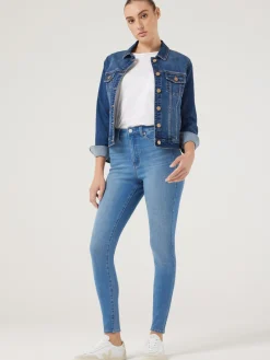 Best Sale Jeanswest Classic Stretch Denim Jacket DarkVintage