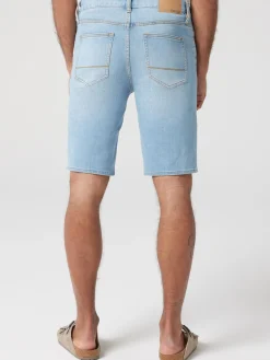 Outlet Jeanswest Connor Knit Denim Short Summer Blue
