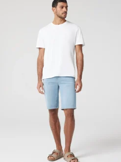Outlet Jeanswest Connor Knit Denim Short Summer Blue