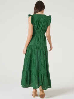 Discount Jeanswest Emma Cut Out Maxi Dress Green