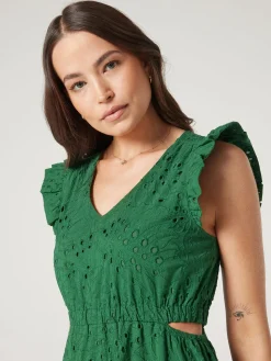 Discount Jeanswest Emma Cut Out Maxi Dress Green