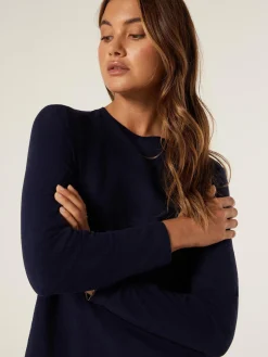 Clearance Jeanswest Essential Long Sleeve Crew Neck Black