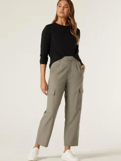 Hot Jeanswest Essential Long Sleeve Crew Neck Black