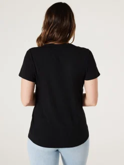 Cheap Jeanswest Essential V-Neck Tee Black
