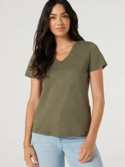 Cheap Jeanswest Essential V-Neck Tee Black