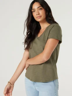 Cheap Jeanswest Essential V-Neck Tee Black