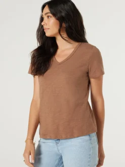 Discount Jeanswest Essential V-Neck Tee Black