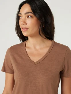 Discount Jeanswest Essential V-Neck Tee Black