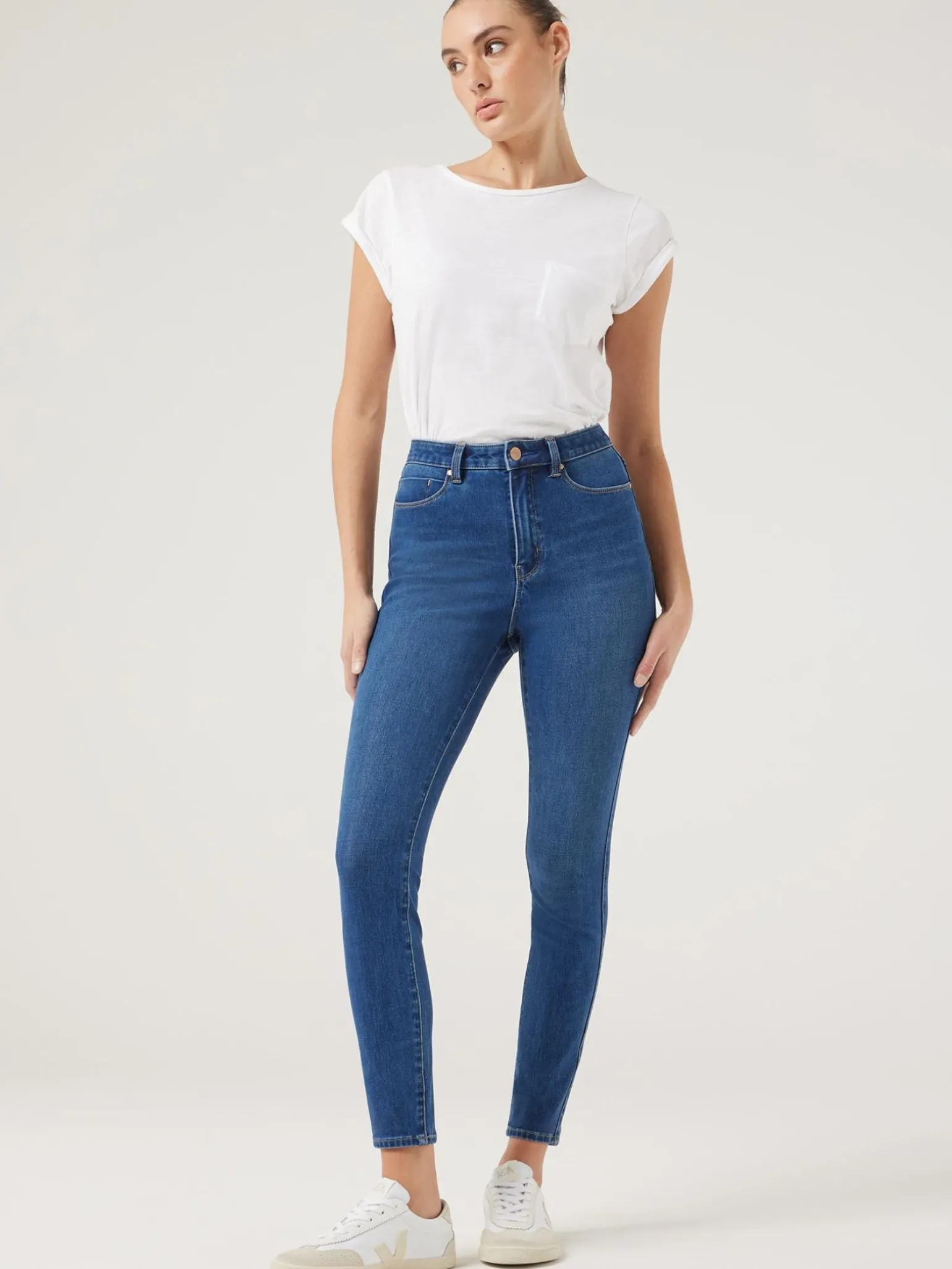 Sale Jeanswest Freeform Skinny Jeans MidIndigo