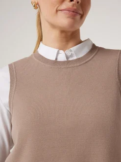 Fashion Jeanswest Genevieve Split Back Vest Black