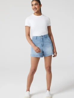 New Jeanswest Georgia Tummy Trimmer Denim Short Blue