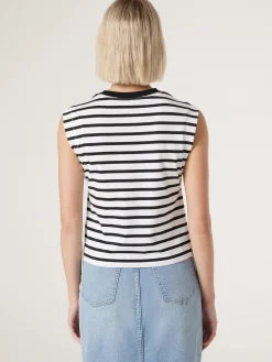 Best Jeanswest Jai Tank BlackStripe