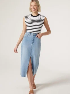 Best Jeanswest Jai Tank BlackStripe