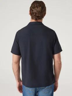 Shop Jeanswest Jimmy Relaxed Resort Shirt Navy