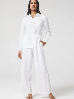 Hot Jeanswest J-Luxe Classic Linen Pant Brown