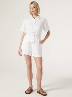 Clearance Jeanswest J-Luxe Classic Linen Relaxed Shirt Black