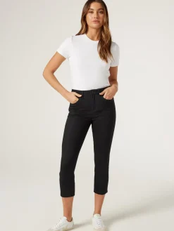 Best Sale Jeanswest Kara Mid Waist Skinny Capri Black