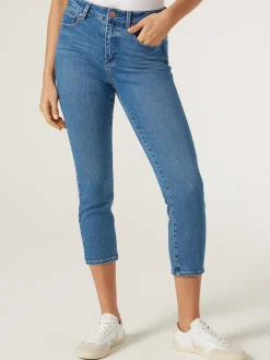 Cheap Jeanswest Kara Mid Waisted Skinny Capri BrightVintage