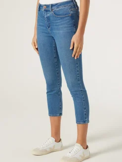 Cheap Jeanswest Kara Mid Waisted Skinny Capri BrightVintage