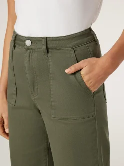 Online Jeanswest Kelsey Utility Relaxed Capri OffWhite