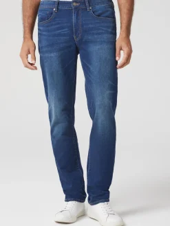 Online Jeanswest Knit Slim Straight Jeans DarkIndigo