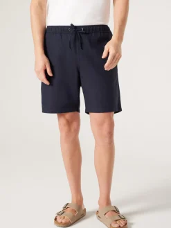 Store Jeanswest Lewie Linen Short Blue
