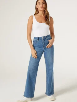 Hot Jeanswest Lola Cotton Basic Tank Black