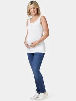 Best Jeanswest Lola Maternity Cotton Basic Tank Black