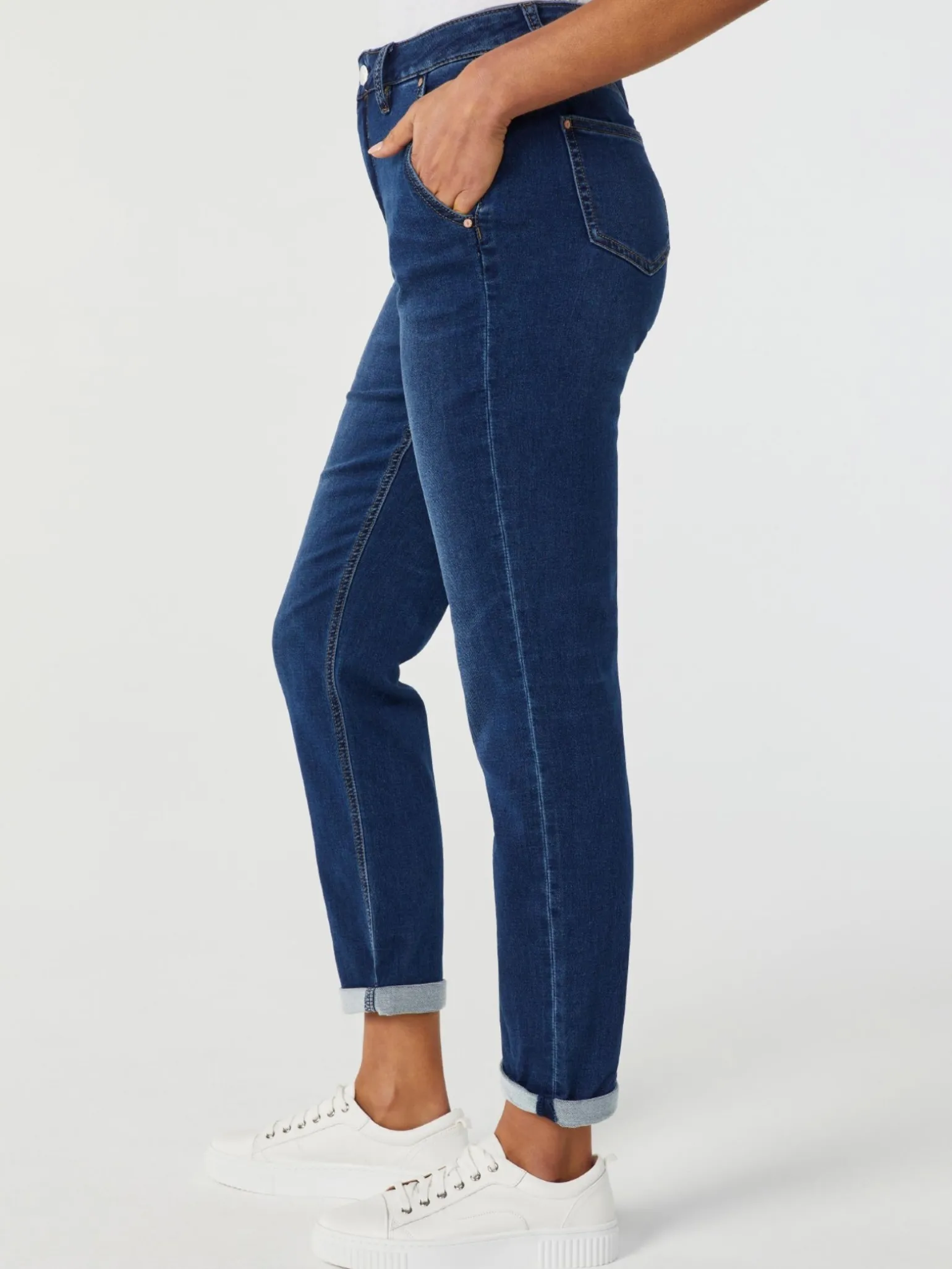 Fashion Jeanswest Louisa Slim Boyfriend Jeans DarkIndigo