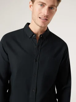 Sale Jeanswest LS Brody Textured Shirt Black