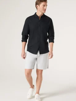 Sale Jeanswest LS Brody Textured Shirt Black