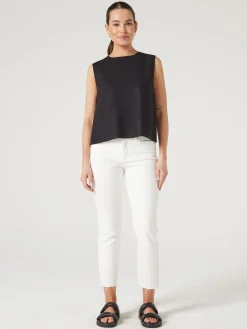 Online Jeanswest Maddy Linen Tank Black