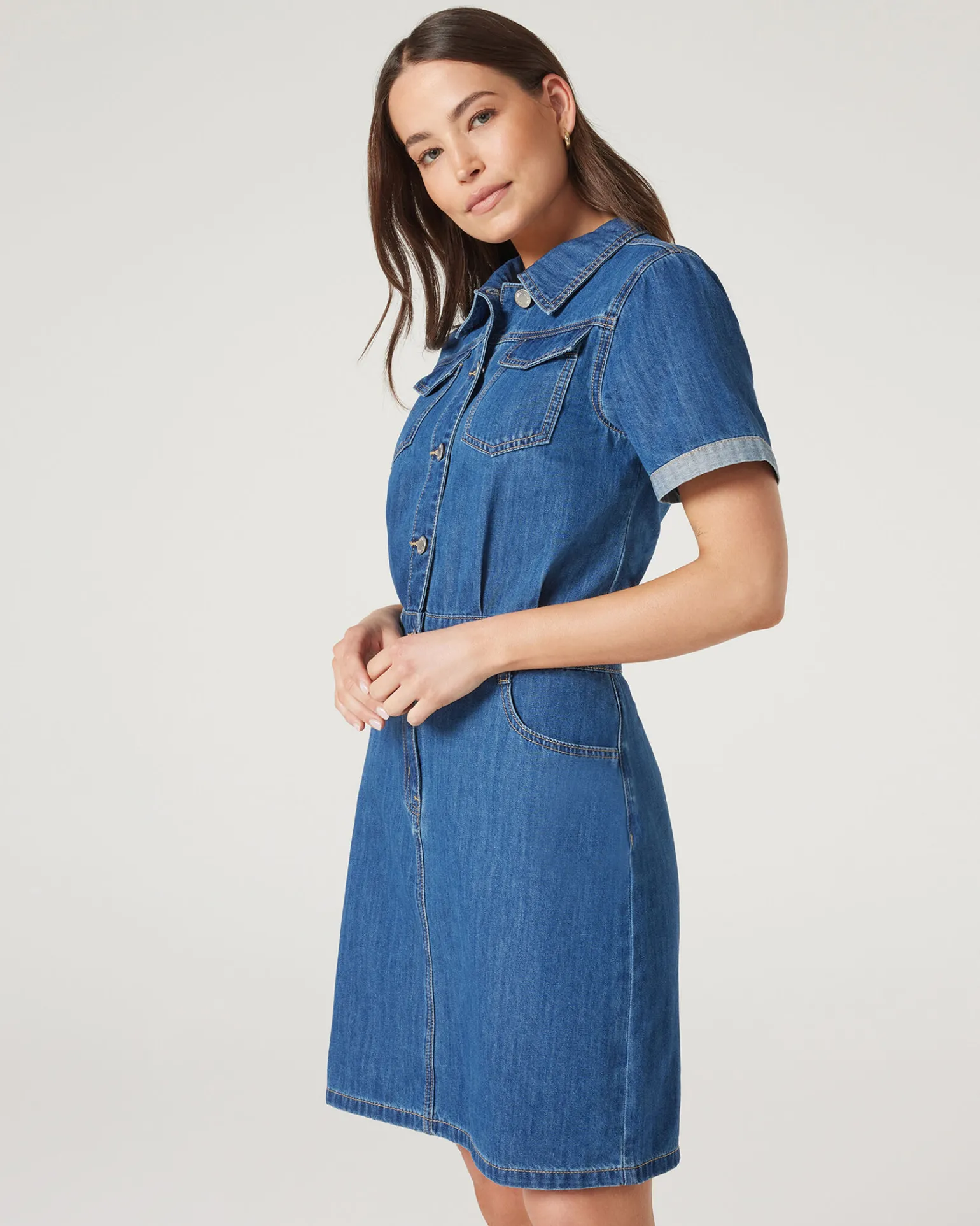 New Jeanswest Marlowe Denim Dress DarkIndigo