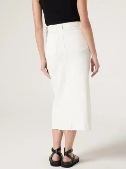 Sale Jeanswest Missy Denim Midi Skirt White