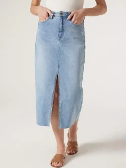 Shop Jeanswest Missy Denim Midi Skirt Blue