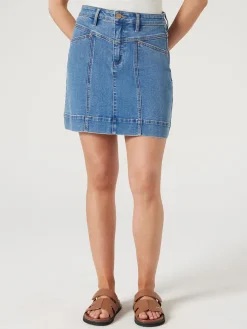 Discount Jeanswest Nadia Denim Skirt Blue