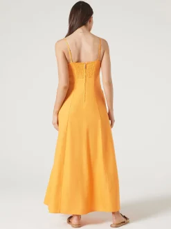 Best Sale Jeanswest Nellie Fit and Flare Dress Orange