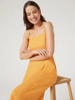 Best Sale Jeanswest Nellie Fit and Flare Dress Orange