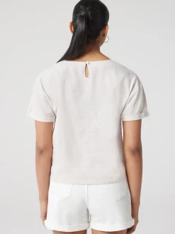 Cheap Jeanswest Nina Linen Tee White