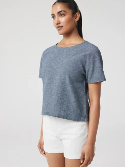 Fashion Jeanswest Nina Linen Tee White