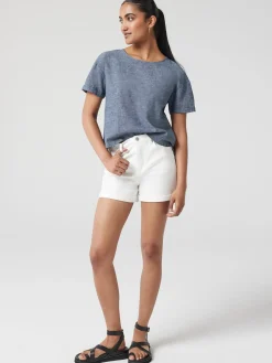 Fashion Jeanswest Nina Linen Tee White