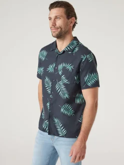Cheap Jeanswest Palmers Relaxed Resort Shirt Teal